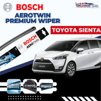 TOYOTA SIENTA BOSCH Aerotwin Car Front Wiper Set & Rear Wiper | Windshield Wiper Blades