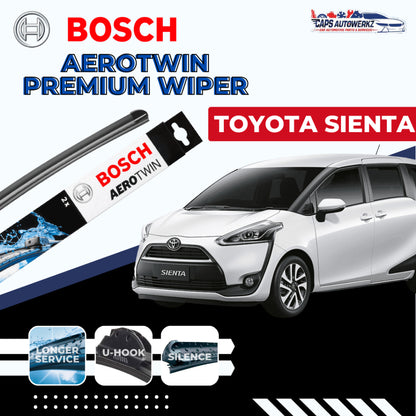 TOYOTA SIENTA BOSCH Aerotwin Car Front Wiper Set & Rear Wiper | Windshield Wiper Blades