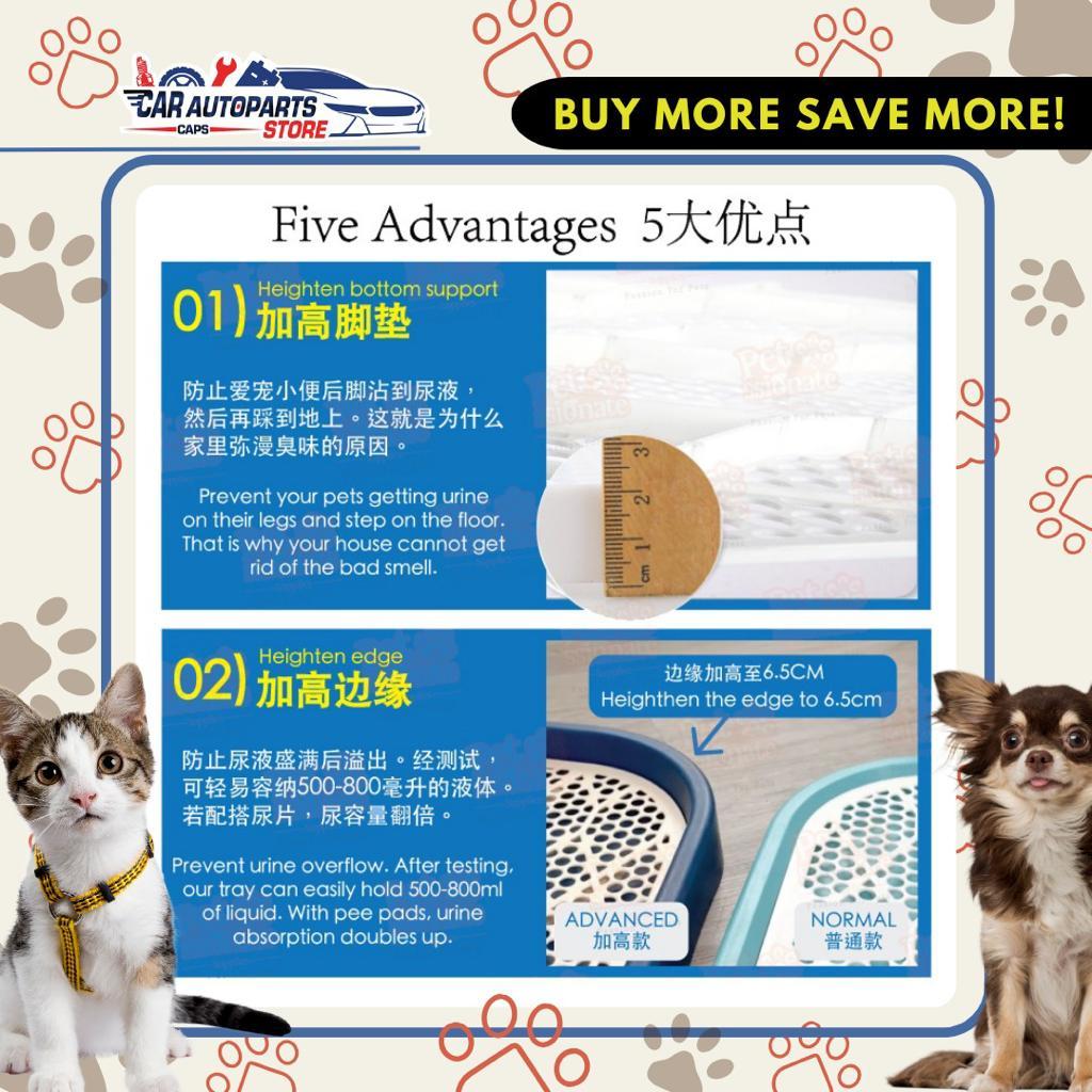 [🇸🇬 SG Ready Stock] Extra Large Pet Pee Tray Plastic Dog Training Pads Tray Toilet Mat Puppy Potty Training Urinary Trai