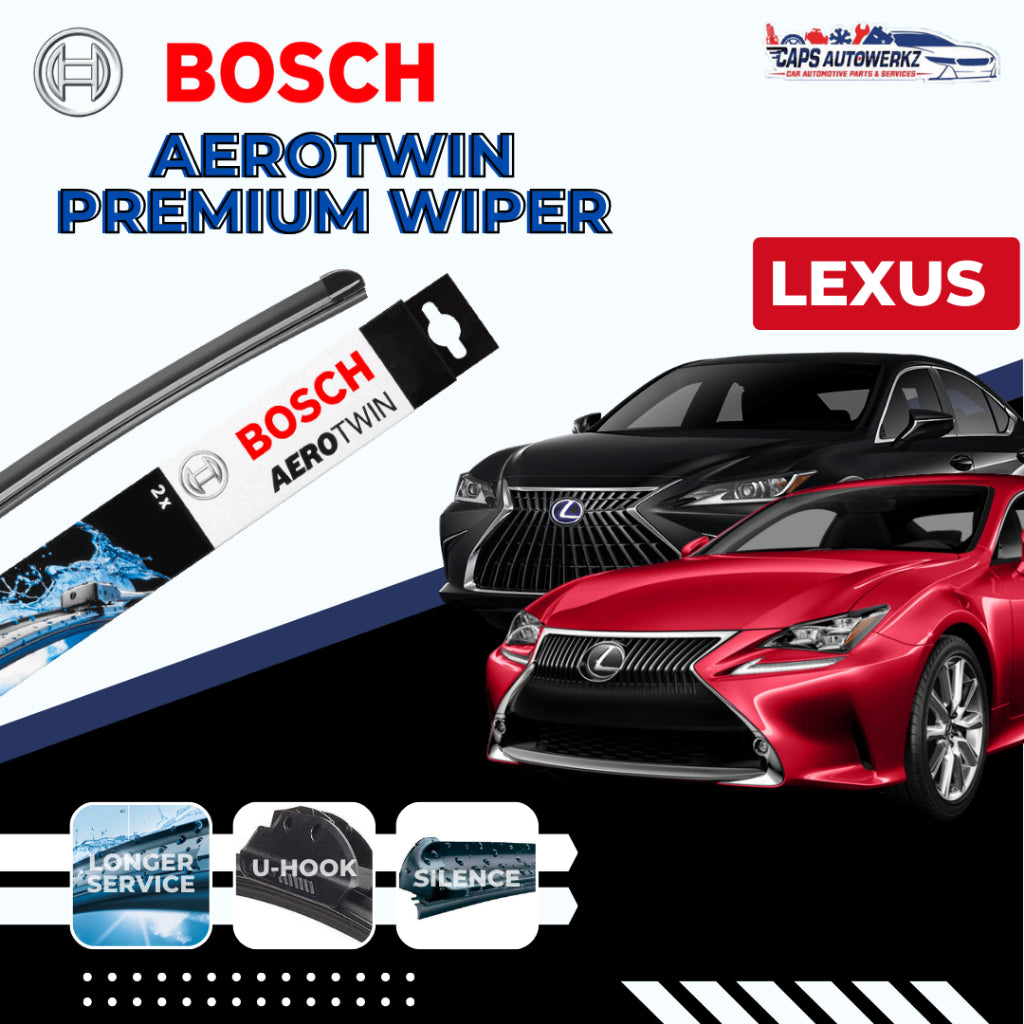 LEXUS BOSCH Aerotwin Car Front Wiper Set | Wiper Blades IS200 / IS250 / IS300 / ES300H