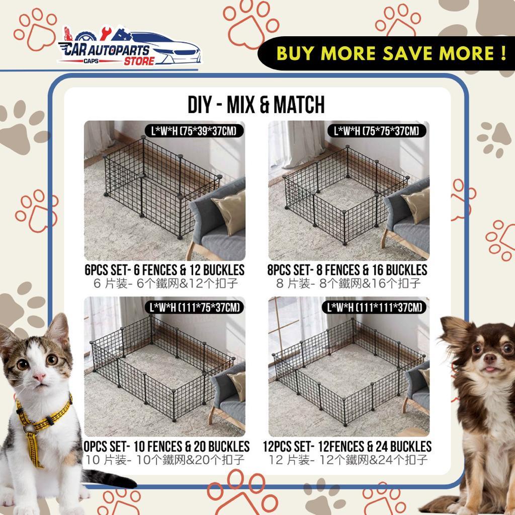 [🇸🇬 SG Ready Stock] Pet Fence DIY Pet Fence Dog Cage Cat House Rabbit Small Animal Playground