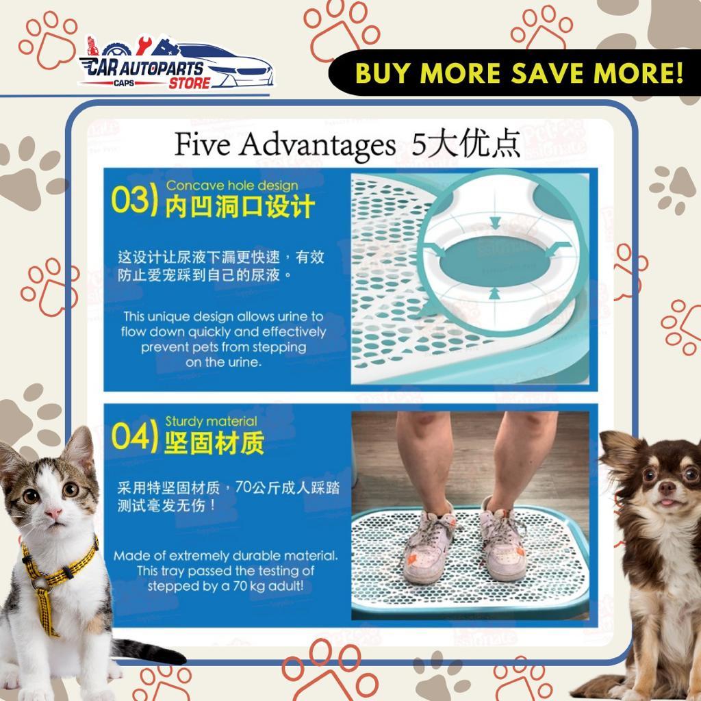 [🇸🇬 SG Ready Stock] Extra Large Pet Pee Tray Plastic Dog Training Pads Tray Toilet Mat Puppy Potty Training Urinary Trai