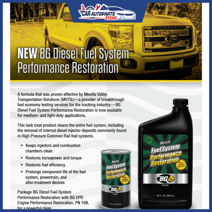 BG Diesel Fuel System Performance Restoration 325ml (Made in USA) | Diesel Fuel System Cleaner