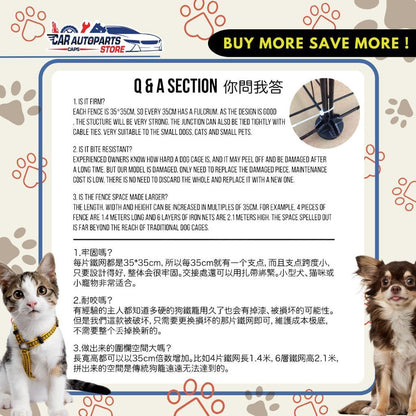 [🇸🇬 SG Ready Stock] Pet Fence DIY Pet Fence Dog Cage Cat House Rabbit Small Animal Playground