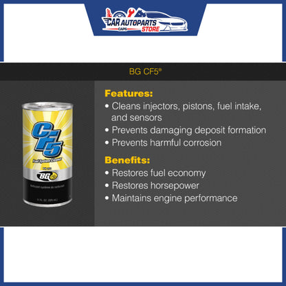 BG CF5® Fuel System Cleaner | Fuel Additive Catalytic System Cleaner Fuel Injector (Made in USA)