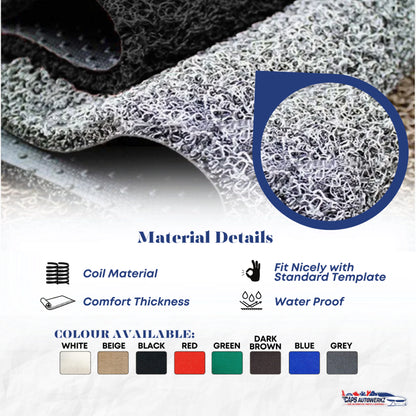 SUZUKI EVERY Premium Customized Single Color Coil Car Mats | Car Floor Mats / Carpet Carmat