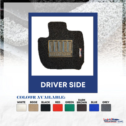 KIA CERATO LX Premium Customized Single Color Coil Car Mats | Car Floor Mats / Carpet Carmat