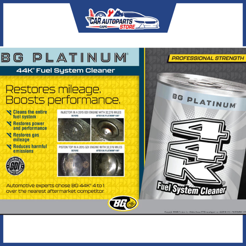 BG Platinum 44K® Premium Fuel System Cleaner 325ml | Fuel Additive Combustion Chamber (Made in USA)