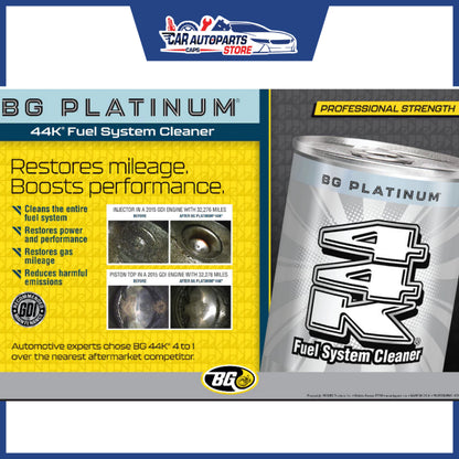 BG Platinum 44K® Premium Fuel System Cleaner 325ml | Fuel Additive Combustion Chamber (Made in USA)