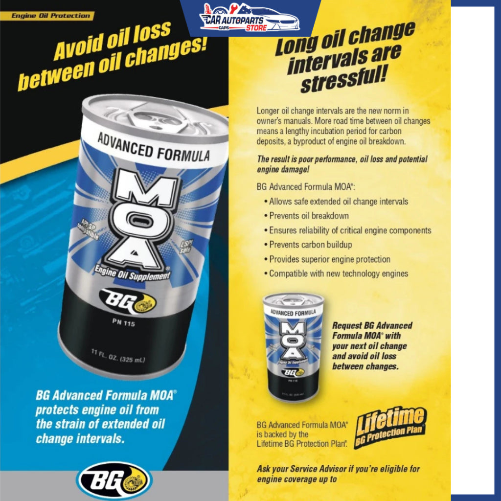 BG MOA® Engine Oil Supplement 325ml (Made in USA) | Engine Oil Additive