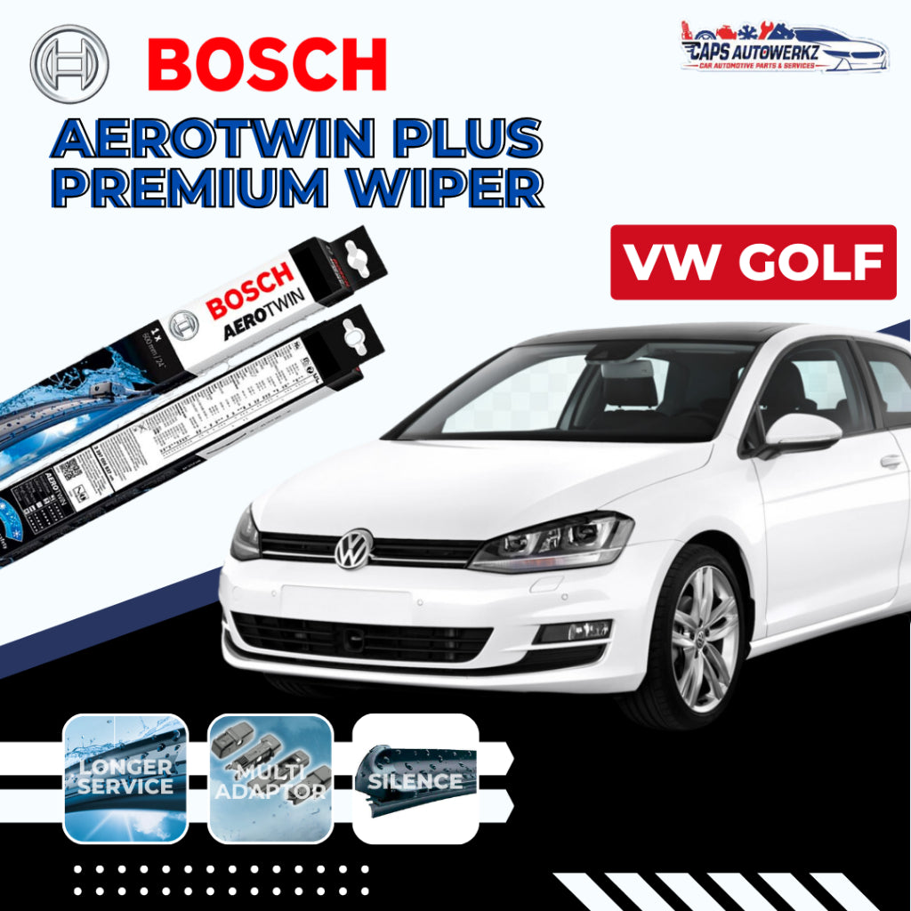 VW GOLF BOSCH Aerotwin Car Wiper Set | Rear Wiper | Windshield Wiper Blades Volkswagen Golf