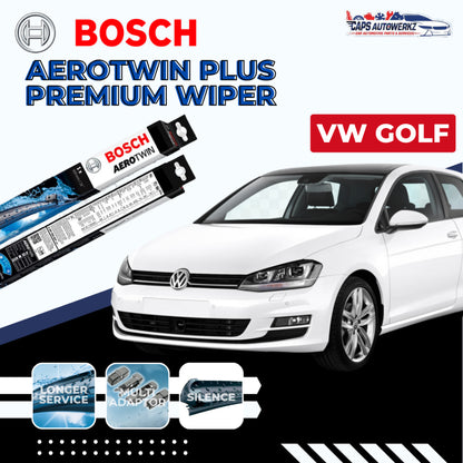 VW GOLF BOSCH Aerotwin Car Wiper Set | Rear Wiper | Windshield Wiper Blades Volkswagen Golf