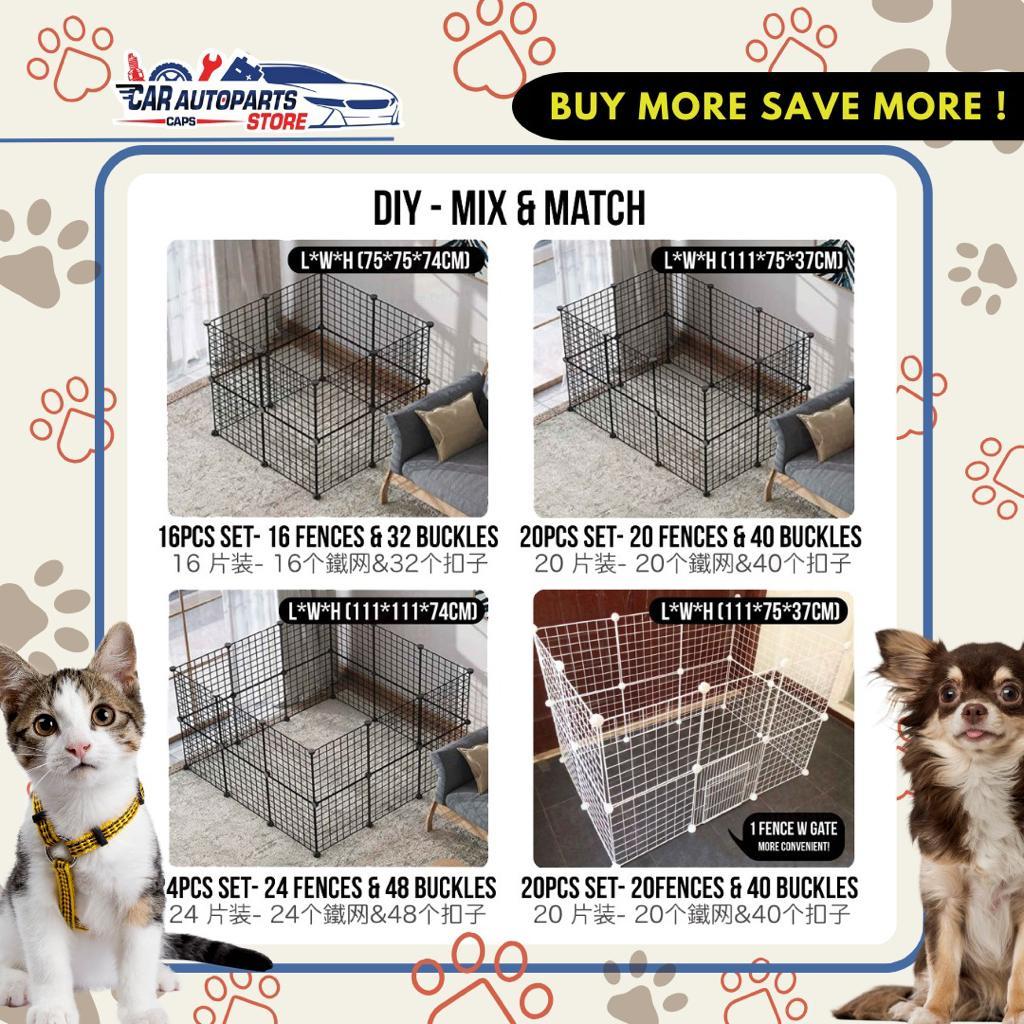 [🇸🇬 SG Ready Stock] Pet Fence DIY Pet Fence Dog Cage Cat House Rabbit Small Animal Playground