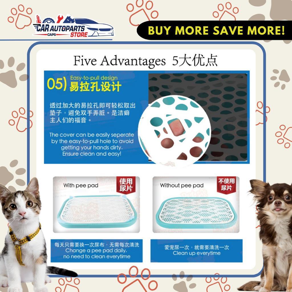 [🇸🇬 SG Ready Stock] Extra Large Pet Pee Tray Plastic Dog Training Pads Tray Toilet Mat Puppy Potty Training Urinary Trai