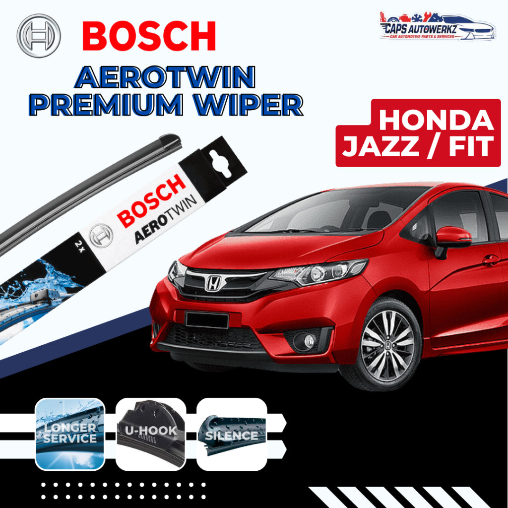 HONDA JAZZ/ FIT BOSCH Aerotwin Car Front Wiper Set & Rear Wiper | Premium Wiper Blades