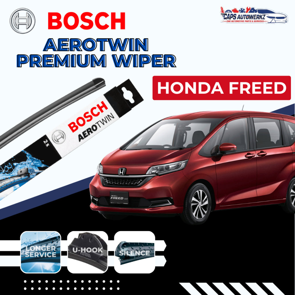 HONDA FREED BOSCH Aerotwin Car Wiper Set | Front / Rear Wiper | Premium Windshield Wiper Blades
