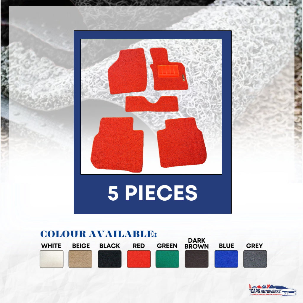 MERCEDES BENZ E-CLASS Premium Customized Single Color Coil Car Mat Set | Car Floor Mats / Carpet