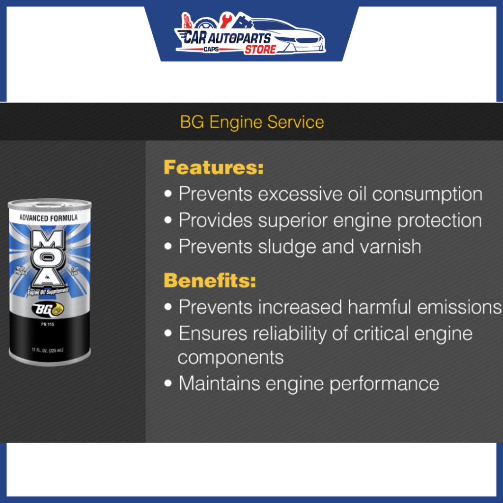 BG MOA® Engine Oil Supplement 325ml (Made in USA) | Engine Oil Additive