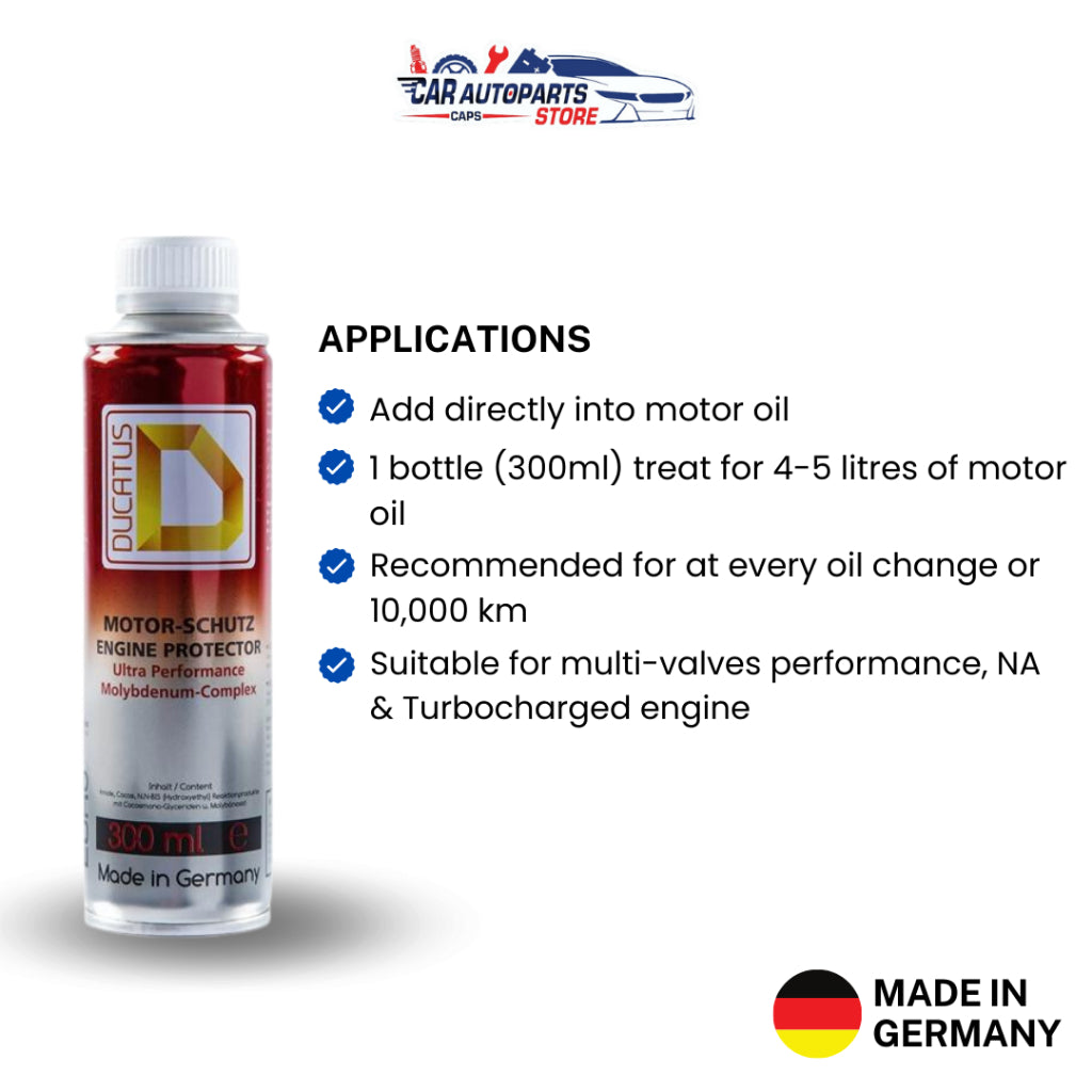 DUCATUS Car Engine Protector (Made in Germany) 300ml | Fuel Additives Engine Treatment