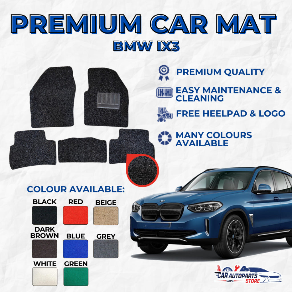 BMW IX3 Premium Customized Coil Car Mats | Car Floor Mats / Carpet Carmat Set
