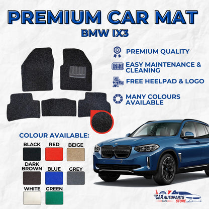 BMW IX3 Premium Customized Coil Car Mats | Car Floor Mats / Carpet Carmat Set