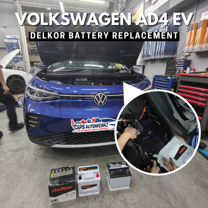 [INSTALL INCLUDED] DELKOR Car Battery | EFB AGM Car Lorry Van Battery | Workshop Install