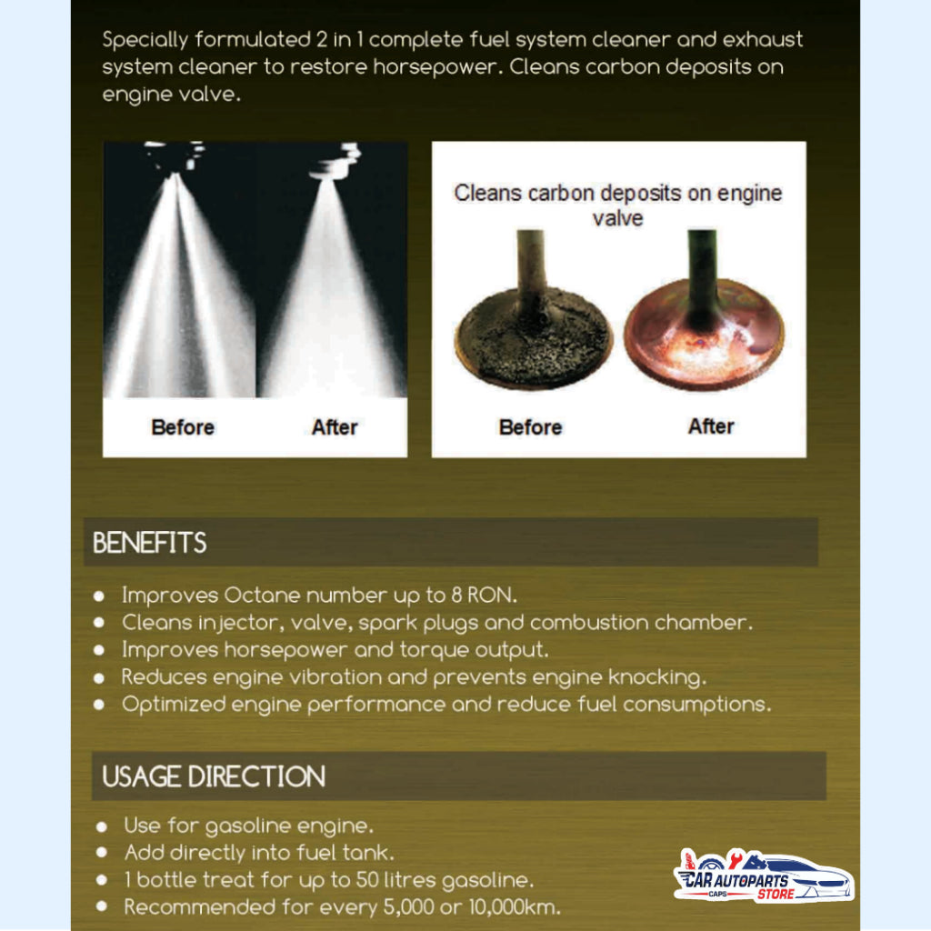 DUCATUS 2in1 Octane Booster (Made in Germany) 300ml | Car Fuel Additives Treatment Fuel Saver