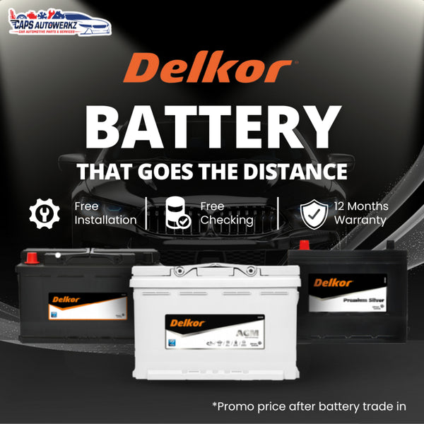 [INSTALL INCLUDED] DELKOR Car Battery | EFB AGM Car Lorry Van Battery | Workshop Install