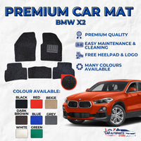 BMW X2 Premium Customized Coil Car Mats | Car Floor Mats / Carpet Carmat Set