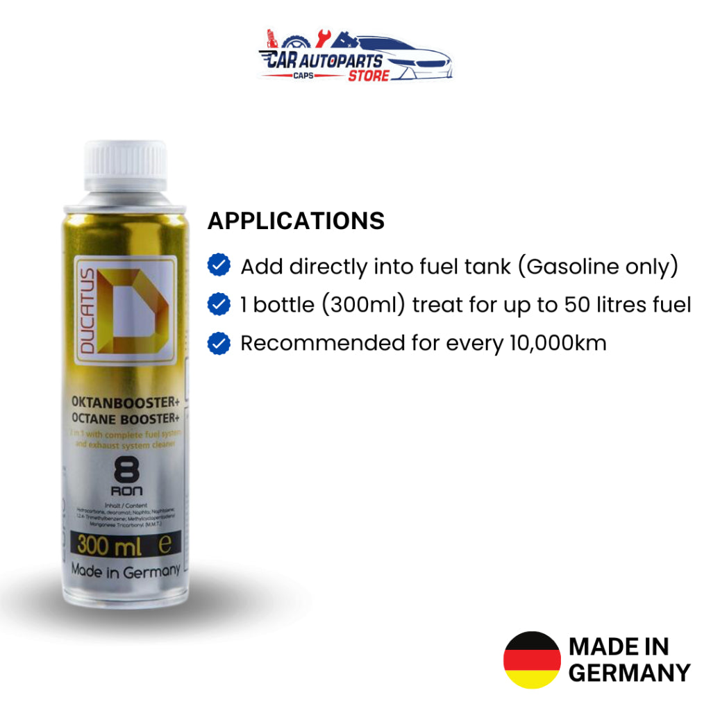 DUCATUS 2in1 Octane Booster (Made in Germany) 300ml | Car Fuel Additives Treatment Fuel Saver