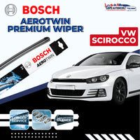 VW SCIROCCO BOSCH Car Wiper Set & Rear Wiper | Aerotwin Windshield Wiper Blades Volkswagen