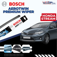 HONDA STREAM BOSCH Aerotwin Car Front Wiper Set | Premium Car Windscreen Wiper Blades