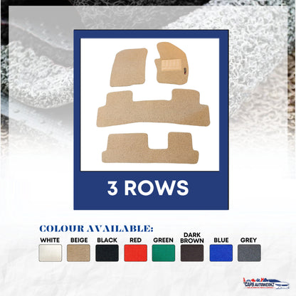 TOYOTA ALTIS Premium Customized Single Color Coil Car Mat Set | Floor Mat / Carpet Carmat Anti-slip