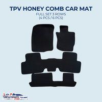 Customized TPV Honeycomb Car Mats Set | Waterproof Car Floor Mat / Anti-slip Durable Rubber Carpet