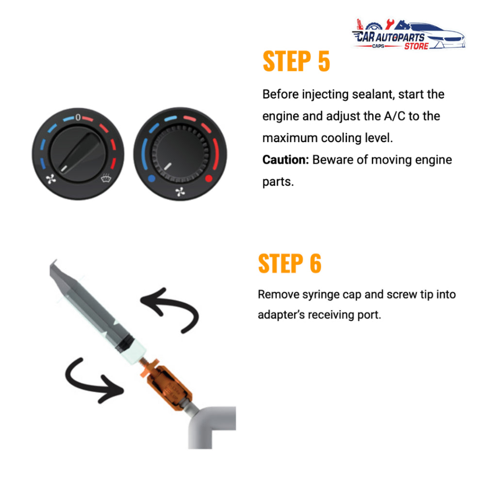 AC Leak Sealant / Easy Car Aircon Leak Sealer Additive / Aircon Stop Leak | Leak Finder