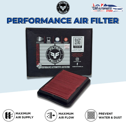 FELLAS Performance Air Filter for JAGUAR | Drop In Air Filter / Open Pod Washable