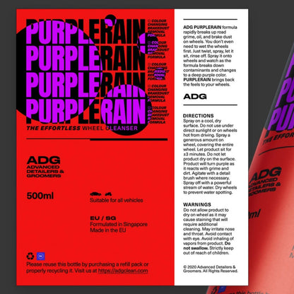 🇪🇺 ADG Premium Wheel Cleaner 500ml PURPLERAIN | Brake Dust Removal Car Rim Shine / Tyre Cleaning