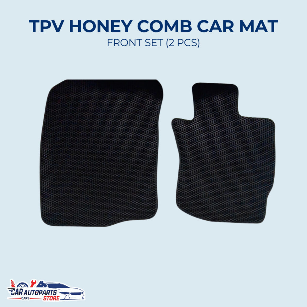Customized TPV Honeycomb Car Mats Set | Waterproof Car Floor Mat / Anti-slip Durable Rubber Carpet