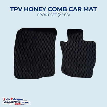 Customized TPV Honeycomb Car Mats Set | Waterproof Car Floor Mat / Anti-slip Durable Rubber Carpet