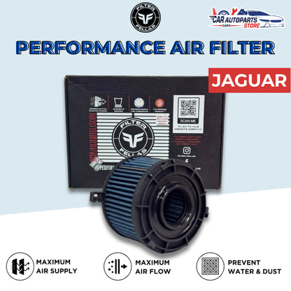 FELLAS Performance Air Filter for JAGUAR | Drop In Air Filter / Open Pod Washable