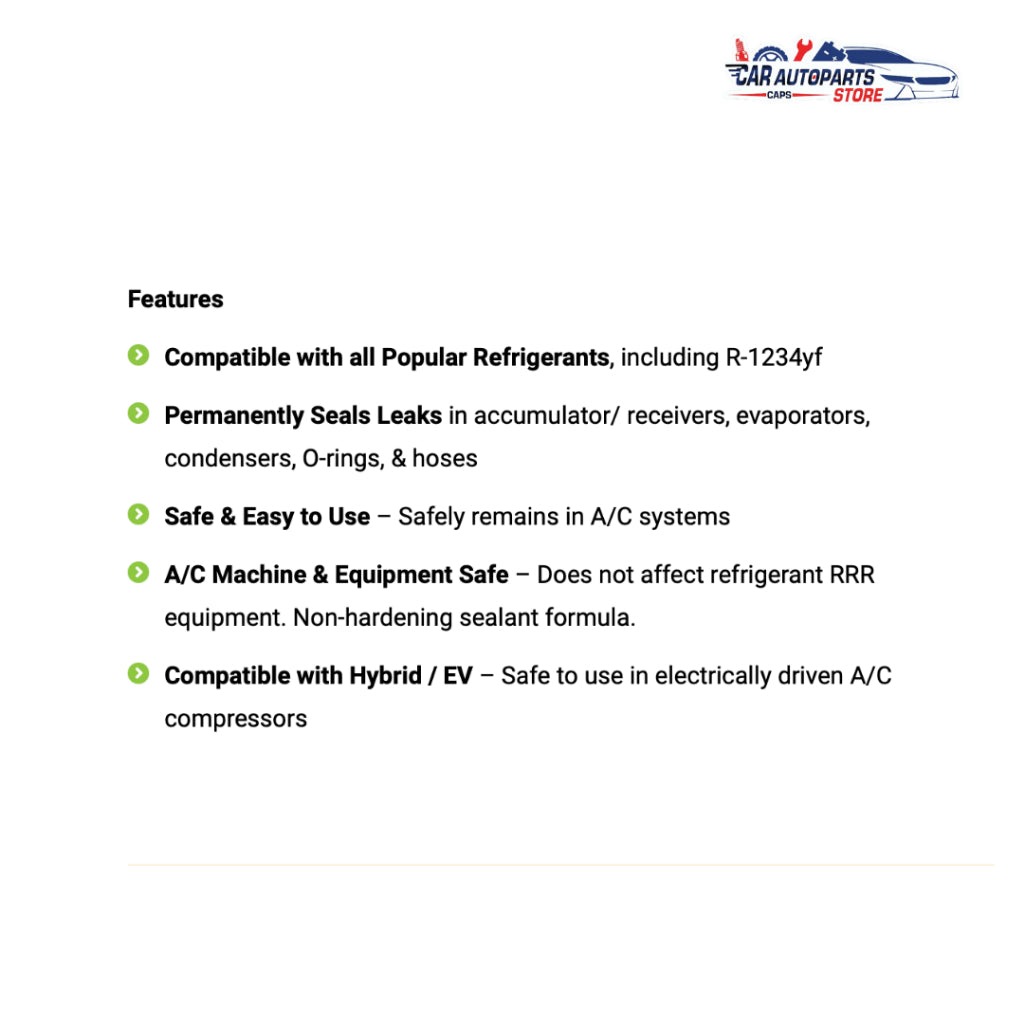 AC Leak Sealant / Easy Car Aircon Leak Sealer Additive / Aircon Stop Leak | Leak Finder