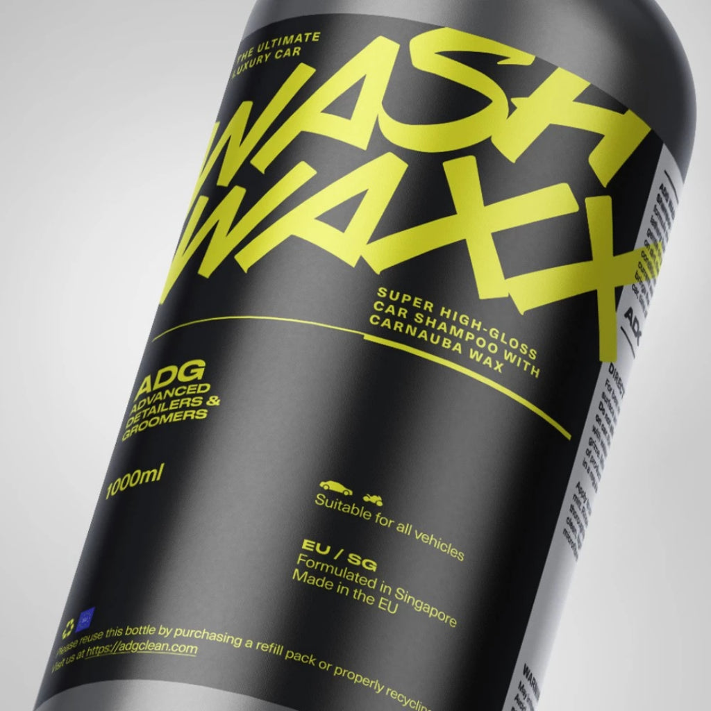 🇪🇺 ADG Premium 2 in 1 Car Wash & Wax Shampoo 1L WASHEAXX| High-Gloss Shampoo Wash & Coating