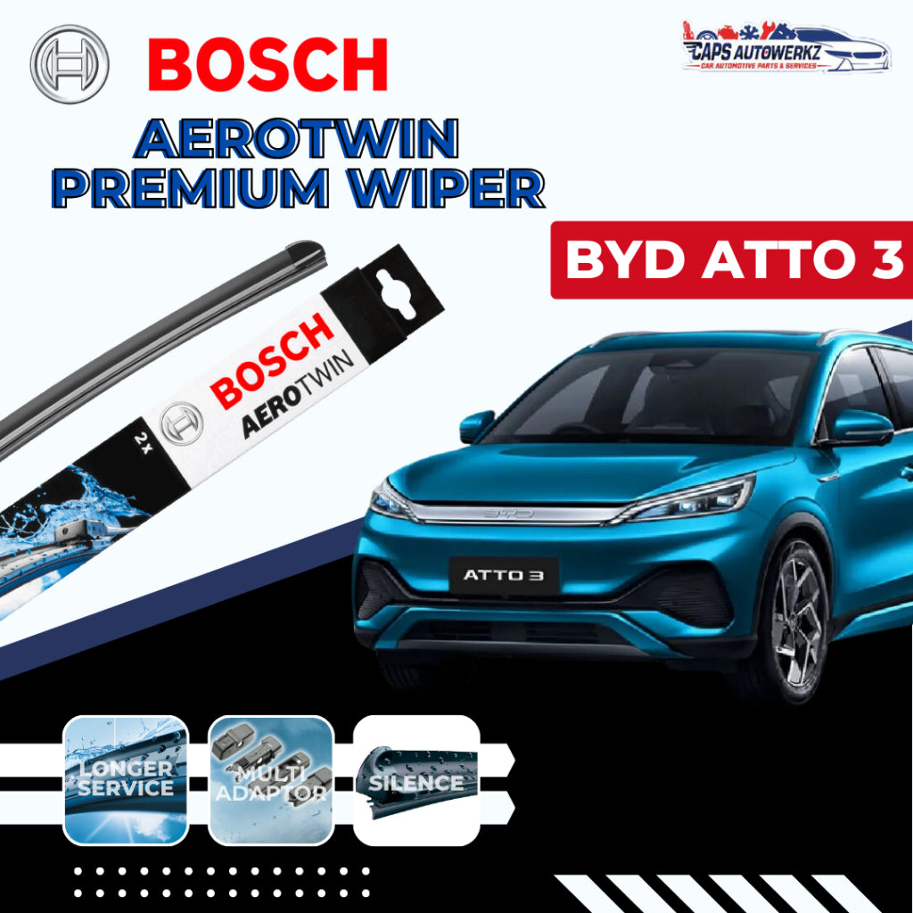 BYD ATTO 3 (2022-2025) BOSCH Aerotwin Car Front Wiper Set | Premium Windshield Wiper Blades