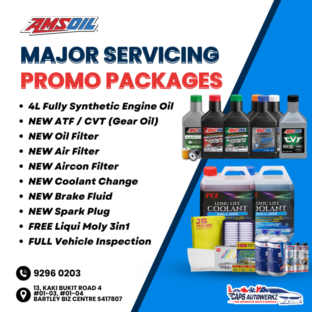 Major Servicing Package - AMSOIL Asian Car Service Package | Full Car Services with ATF/CVT | PM Car Model