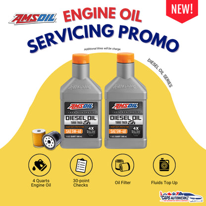 Car Servicing Package - AMSOIL Series Engine Oil Car Service Package | 0W20 0W40 5W30 5W40