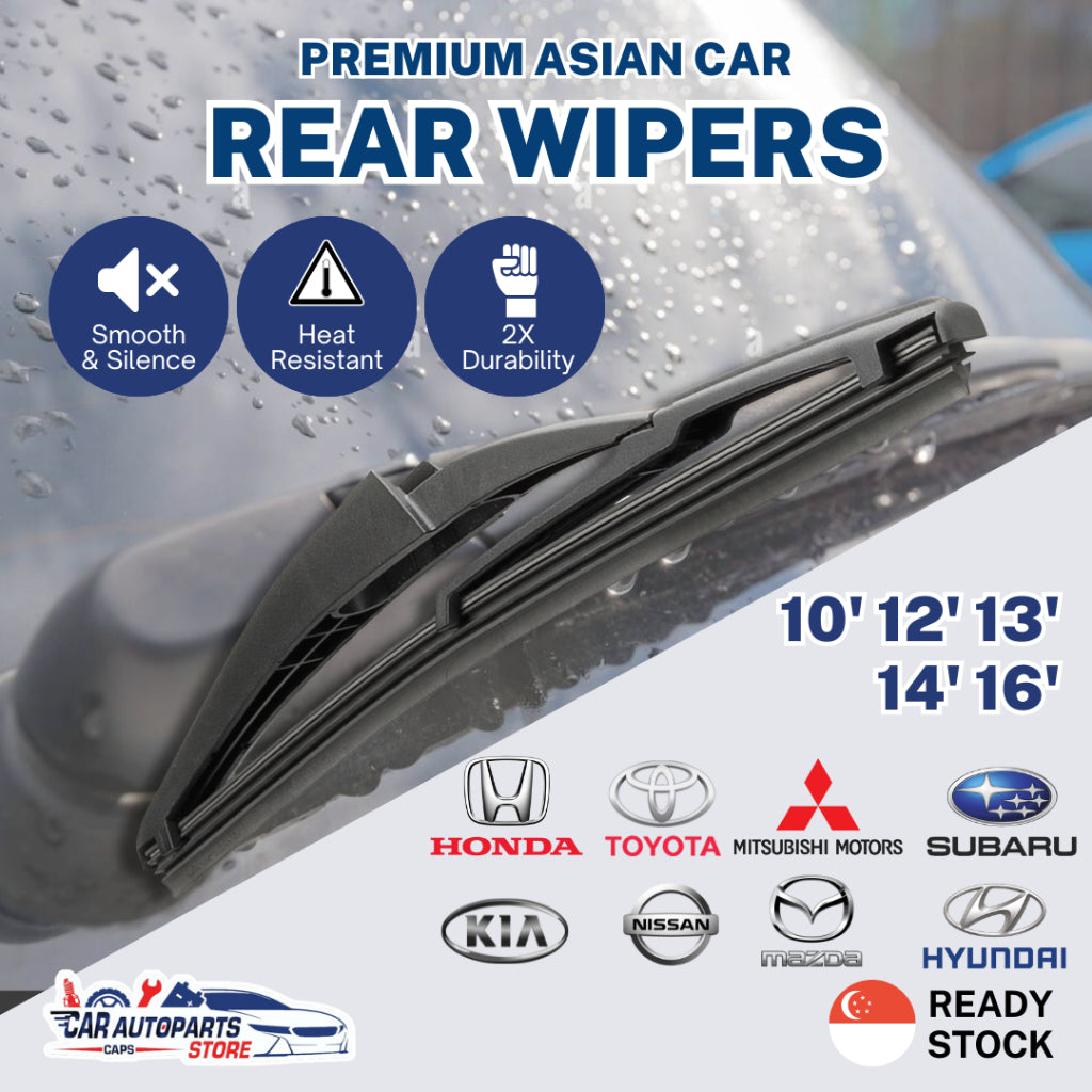 OEM Premium Rear Wiper for Asian Car | Rear Back Windscreen Wiper Blades