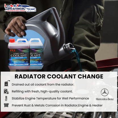 Car Services - Coolant Change | TCL Premium Radiator Antifreeze / Honda/ Toyota Coolant change