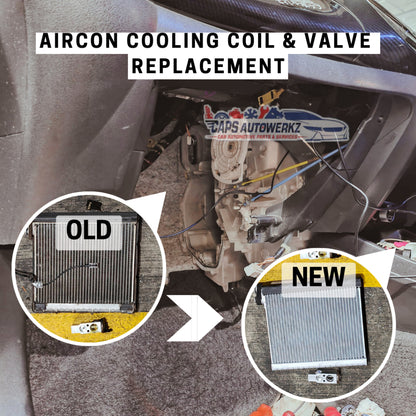 Car Services - Aircon Cooling Coil Replacement | Aircon Gas Leak Repair Evaporator | OEM/ Original