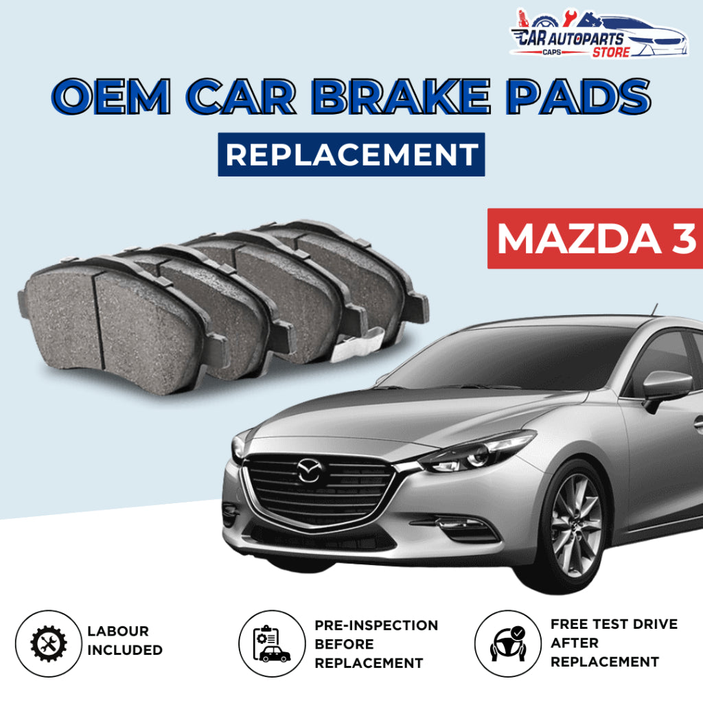 Car Services - MAZDA 3 Brake Pads Replacement | Front and Rear Brake Pads / Discs/ Shoes
