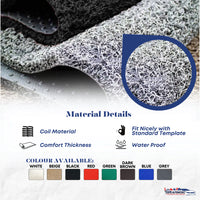 BMW 2 Series Premium Customized Single Color Coil Car Mats | Car Floor Mats / Carpet Carmat